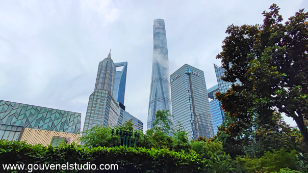 Tour Shanghai World Financial Center 492 mètres & Tour Jin Mao 421 mètres 