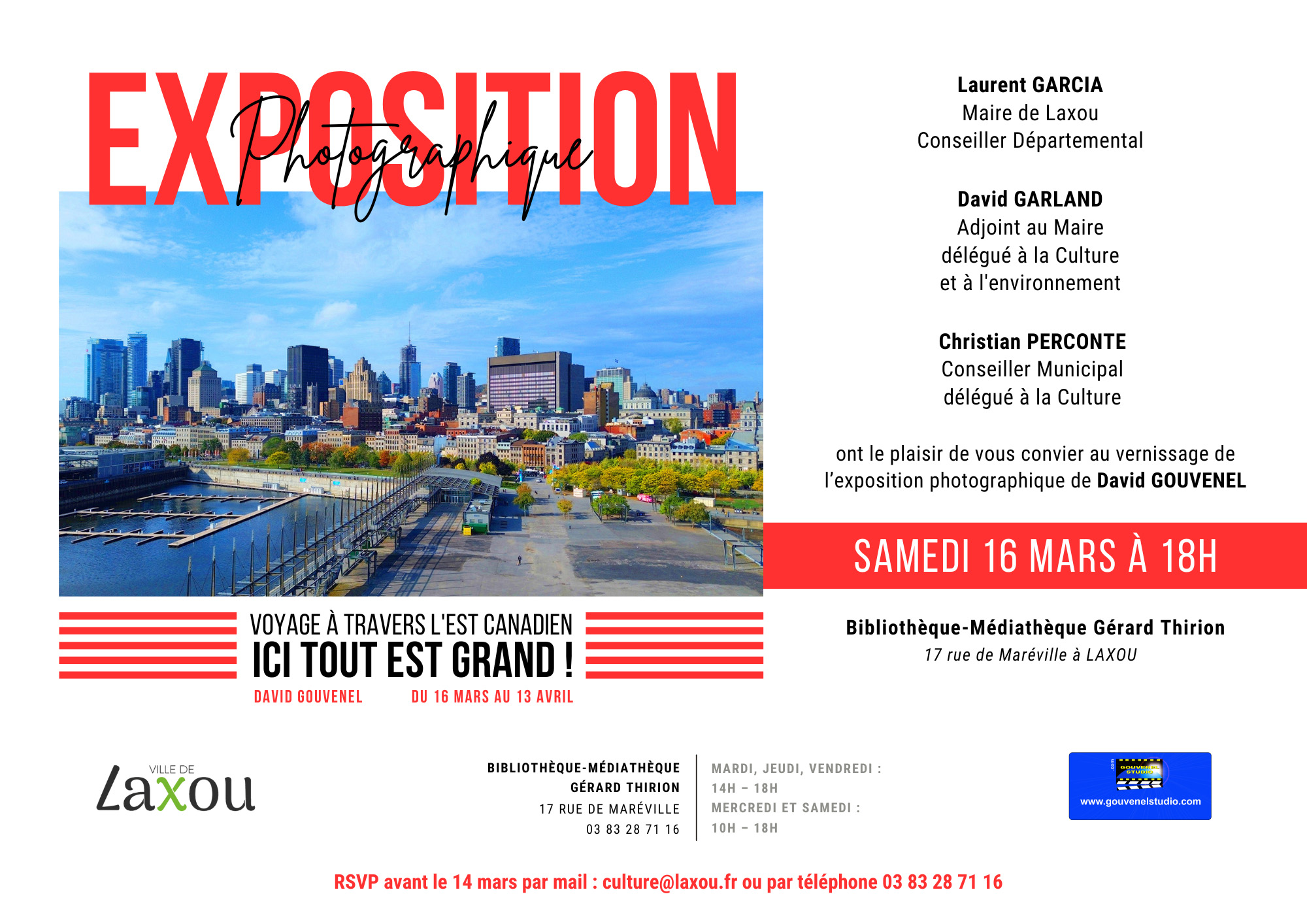 Exposition Photo Canada Méssdiathèque de Laxou