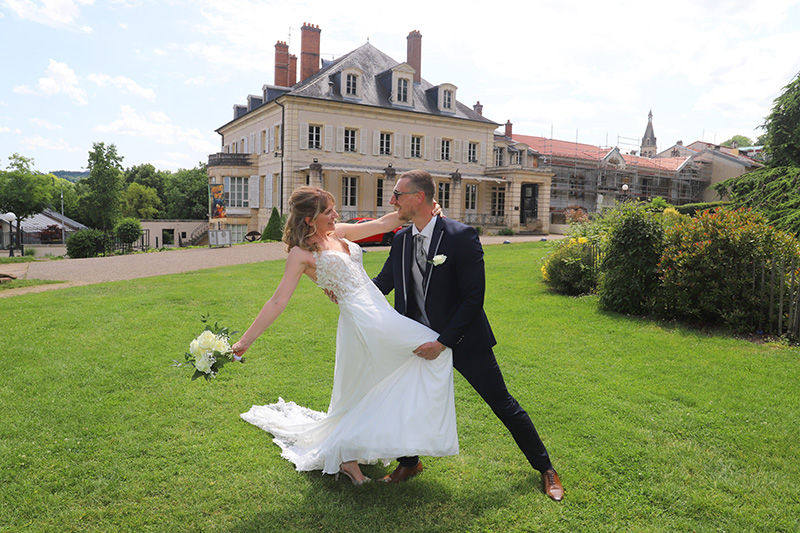 photo portrait de mariage des mariés 